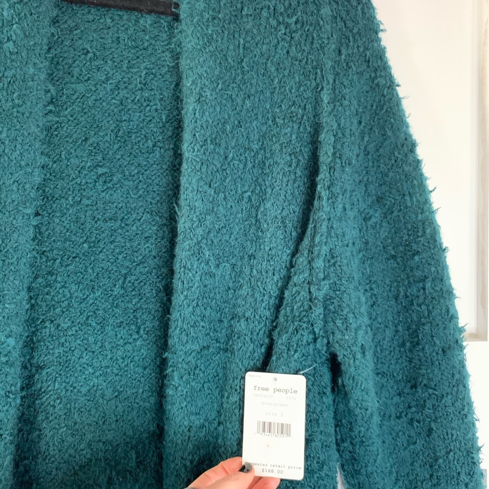 NWT Free People Open Front Wool Blend Cardigan - Picture 6 of 8